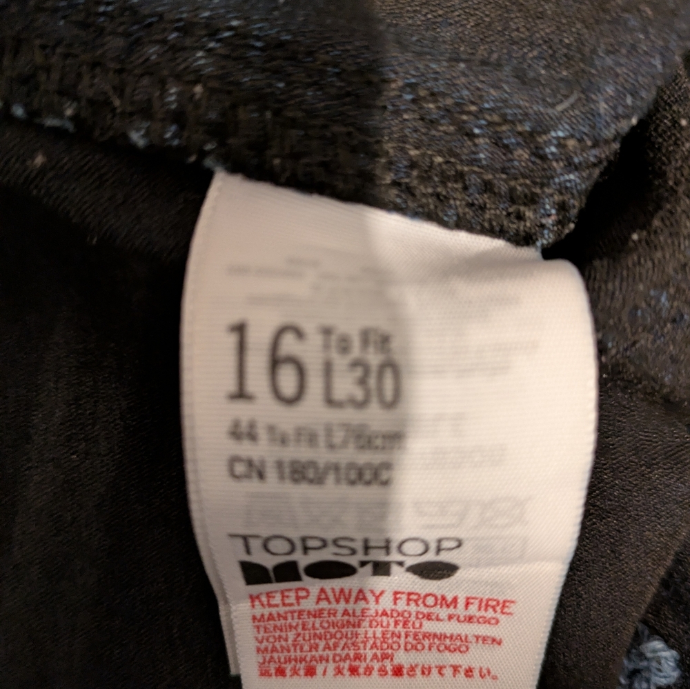 Topshop Dark Blue Maternity Jeggings - Picture 8 of 8